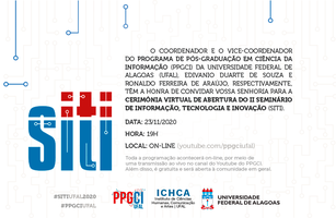 2º Seminário de Informação, Tecnologia e Inovação começa dia 23