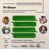 Seminário virtual discute segurança alimentar em Alagoas