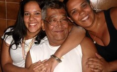 Gil Lopes e as sobrinhas Izadora e Elis Lopes