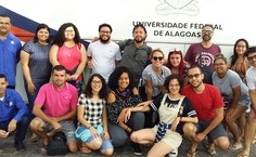 Comitiva do curso de Biblioteconomia
