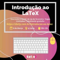 Instituto de Computação promove curso de introdução ao sistema LaTeX