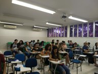 Participantes do aulão do Instituto de Matemática