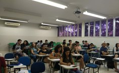 Participantes do aulão do Instituto de Matemática