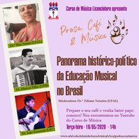 Curso de Música debate educação musical no Brasil na terça (19)