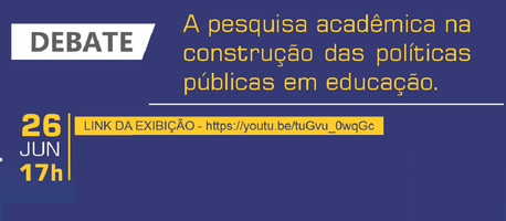 Inscrições abertas para webnário sobre pesquisa e políticas em educação