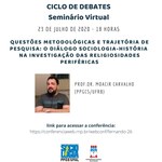 Programa de pós em Sociologia promove mais um ciclo de debates
