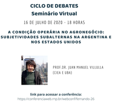 Seminário de Sociologia debate condição operária no agronegócio