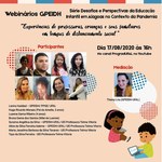 Grupo de Pesquisa debate educação infantil em Alagoas na pandemia