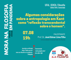 Kant e a Antropologia em debate nesta sexta com Mora na Filosofia