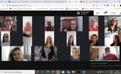 Encontro de Formação Continuada da equipe, realizado em agosto de 2020