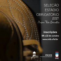 Museu Théo Brandão da Ufal abre 30 vagas para estágio obrigatório