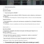 Serviço Social de Palmeira realiza acolhimento aos novos estudantes do curso