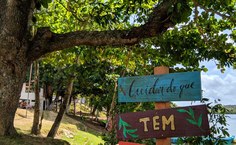 Sinalização remete à preservação do local