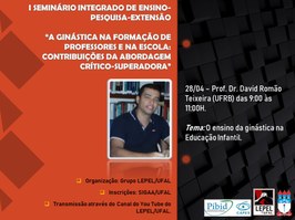 Ginástica na formação de professores e na escola é tema de Simpósio