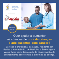 Apala oferta capacitação sobre diagnóstico precoce do câncer infantojuvenil