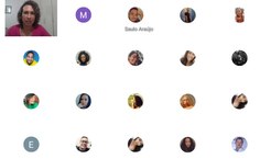 Aula remota com a professora  Manoella Neves