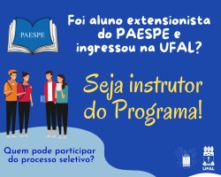 Paespe está com inscrições abertas para novos instrutores até dia 28