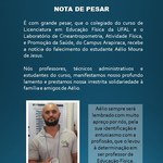 Ufal e Campus Arapiraca lamentam morte do estudante Aélio de Jesus