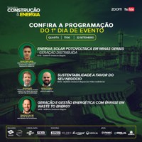 Seminário Construção e Energia terá início nesta quarta-feira (22)