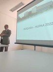 Mário Jucá expondo o potencial do HU para atividades científicas