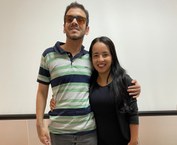 Juciê com sua irmã Vanessa Feitosa
