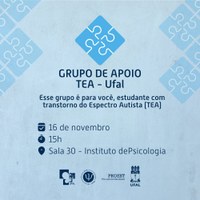 Grupo de apoio reúne estudantes com TEA no próximo dia 16