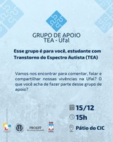 Grupo de apoio para pessoas com TEA terá nova reunião no dia 15 de dezembro