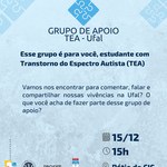 Grupo de apoio para pessoas com TEA terá nova reunião no dia 15 de dezembro