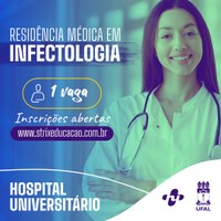 Programa de Residência Médica do HU oferta uma vaga em Infectologia