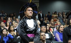 Joel no dia da colação de grau