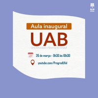 Estudantes da UAB na Ufal participam de aula inaugural no sábado,26