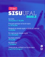 Lista de convocados no Sisu e edital de pré-matrícula serão publicados segunda