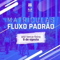 Fique atento, prazo para matrículas no fluxo padrão termina nesta terça (9)