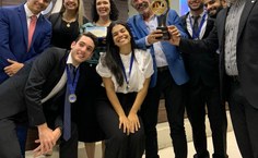 Comemoração pela conquista da premiação