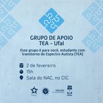 Grupo de apoio a pessoas com TEA se reúne no dia 2 de fevereiro