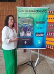 Professora Conceição Valença, coordenadora do evento e autora do livro lançado durante o seminário