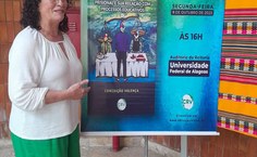 Professora Conceição Valença, coordenadora do evento e autora do livro lançado durante o seminário
