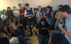 Estudantes participam de calourada do curso de Enfermagem no Campus Arapiraca