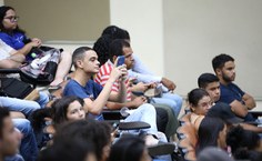 Novos estudantes foram recepcionados na aula inagural