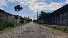 Alameda Pedro Suruagy, no bairro Pinheiro, em Maceió, afetado pela extração irregular do sal-gema (Foto - Deriky Pereira)