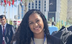Verena Meirelles, estudante de Engenharia Ambiental e Sanitária da Ufal, durante a COP-28 (Foto Acervo Pessoal)