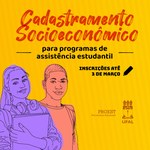 Ufal abre prazo para cadastramento socioeconômico até dia 3