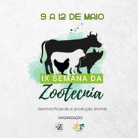 9ª Semana da Zootecnia acontece nos dias 9 a 12 de maio no Ceca