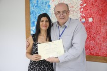 Berenice Pimentel e reitor Tonholo