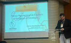 Professor Pierre em palestra