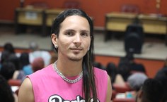 Elisson Silva, um dos monitores selecionados para a Bienal