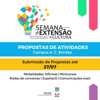 Proex recebe propostas para programação da Semana de Extensão até dia 27