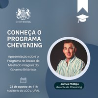 Chevening Brasil promove palestra na Ufal sobre intercâmbio