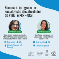 Ufal realiza seminário para socializar atividades do Pibid e Residência Pedagógica