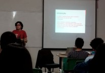 Aula do curso de extensão da licenciatura em Educação Física